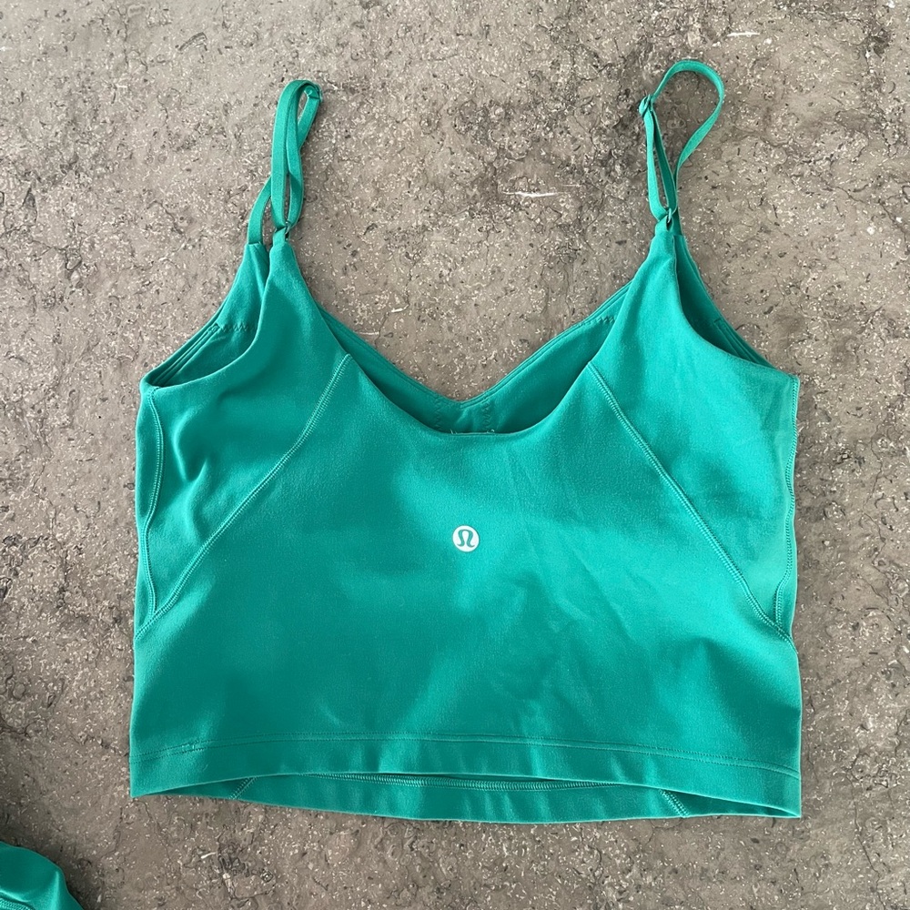 lululemon athletica Teal Crop Tank and Skirt Set - Picture 7 of 14